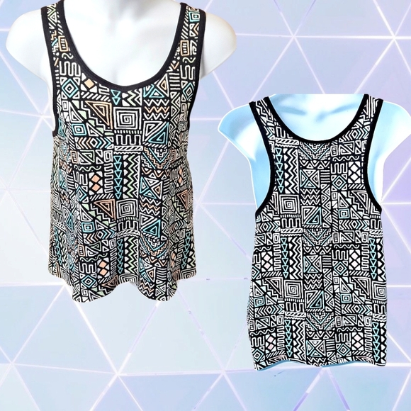 PAC SUN UNISEX Geometric Patterned Tank Top M/L - Picture 10 of 16
